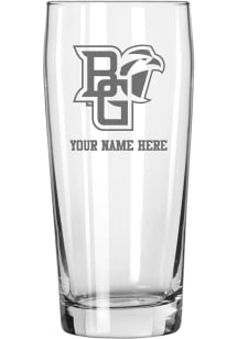 Bowling Green Falcons Personalized Etched 16oz Pub Pilsner Glass - White