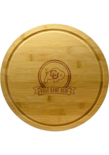 Colorado Buffaloes Personalized Bamboo Lazy Susan Cutting Board