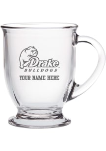 Drake Bulldogs Personalized Etched16oz Stein - White