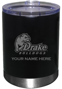 Drake Bulldogs Etched 12oz Personalized Stainless Steel Stemless - Black