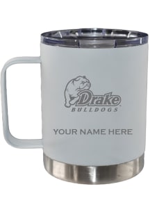 The Memory Company Drake Bulldogs Personalized Etched 12oz Lowball Stainless Steel Tumbler - White