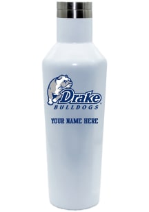 Drake Bulldogs Personalized 17oz Infinity Stainless Steel Bottle - White