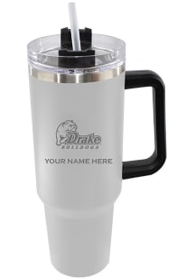 The Memory Company Drake Bulldogs Personalized 46oz Colossal Stainless Steel Tumbler - White