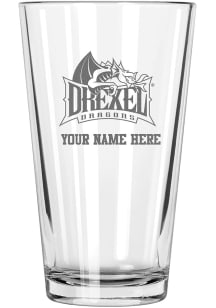 Drexel Dragons Personalized Etched 17oz Mixing Pint Glass - White