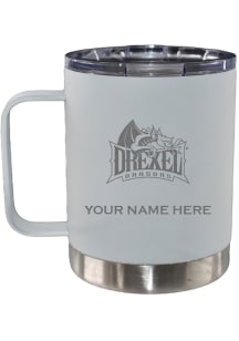 The Memory Company Drexel Dragons Personalized Etched 12oz Lowball Stainless Steel Tumbler - White