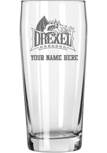 Drexel Dragons Personalized Etched 16oz Pub Pilsner Glass - White