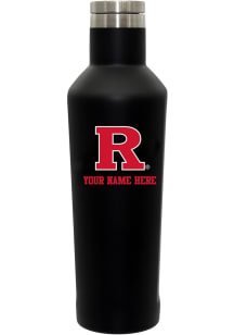Rutgers Scarlet Knights Personalized 17oz Infinity Design Stainless Steel Bottle - Black