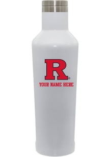 Rutgers Scarlet Knights Personalized 17oz Infinity Stainless Steel Bottle - White