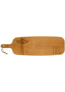 Rutgers Scarlet Knights Personalized Bamboo Paddle Cutting Board