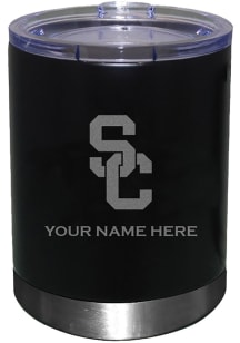 USC Trojans Personalized Laser Etched 12oz Lowball Tumbler - Black
