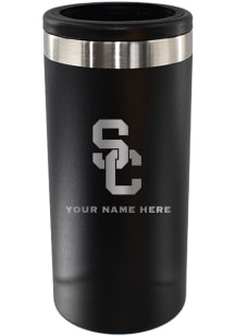 The Memory Company USC Trojans Personalized Etched 12oz Slim Can Stainless Steel Coolie