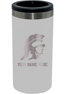 The Memory Company USC Trojans Personalized Etched 12oz Slim Can Stainless Steel Coolie