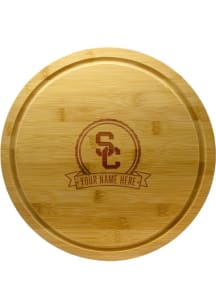 USC Trojans Personalized Bamboo Lazy Susan Cutting Board