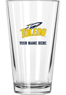 Toledo Rockets Personalized 17oz Mixing Pint Glass - White