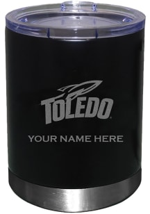 Toledo Rockets Personalized Laser Etched 12oz Lowball Tumbler - Black