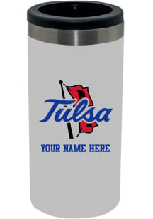 The Memory Company Tulsa Golden Hurricane Personalized 12oz Slim Can Stainless Steel Coolie