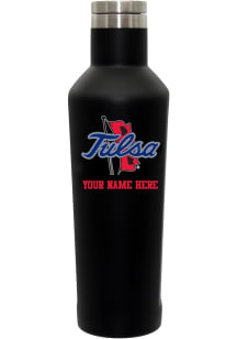 Tulsa Golden Hurricane Personalized 17oz Infinity Design Stainless Steel Bottle - Black