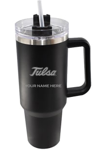 The Memory Company Tulsa Golden Hurricane Personalized 46oz Colossal Stainless Steel Tumbler - Bla..