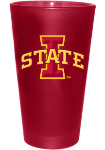 Iowa State Cyclones 16 oz Color Frosted Pint Glass - Red