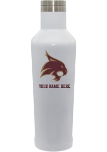 Texas State Bobcats Personalized 17oz Infinity Stainless Steel Bottle - White