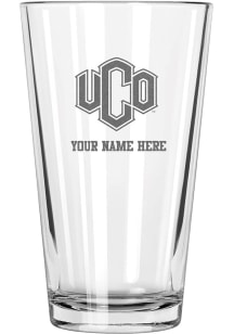 Central Oklahoma Bronchos Personalized Etched 17oz Mixing Pint Glass - White