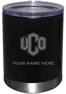 Central Oklahoma Bronchos Personalized Laser Etched 12oz Lowball Tumbler - Black