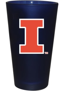 Illinois Fighting Illini 16 oz Color Frosted Pint Glass - Orange