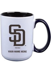 San Diego Padres Personalized Ceramic Mug - White
