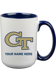 GA Tech Yellow Jackets Personalized Ceramic Mug - White