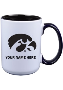 Iowa Hawkeyes Personalized Ceramic Mug - White