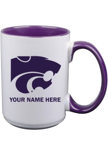 K-State Wildcats Personalized Ceramic Mug - White