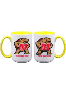 Maryland Terrapins Personalized Ceramic Mug - White