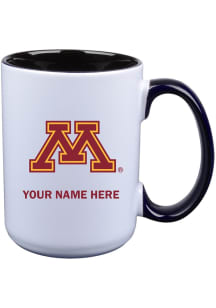 Minnesota Golden Gophers Personalized Ceramic Mug - White