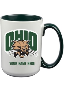 Ohio Bobcats Personalized Ceramic Mug - White