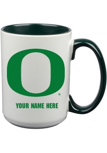 Oregon Ducks Personalized Ceramic Mug - White