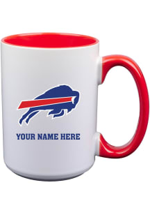 Buffalo Bills Personalized Ceramic Mug - White