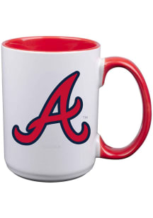 Atlanta Braves Team Logo Ceramic Mug - White