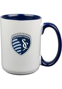 Sporting Kansas City Inner Color Ceramic Mug - White