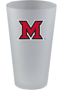 Miami RedHawks 16 oz. Frosted Pint Glass - White
