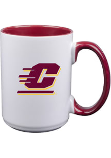 Central Michigan Chippewas Inner Color Ceramic Mug - White