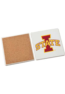 Iowa State Cyclones Team Logo Coaster - Red