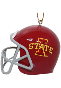 Iowa State Cyclones team color helmet Ornament - Red