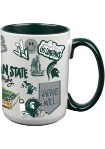 Michigan State Spartans Cheer Ceramic Mug - Green