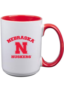 Nebraska Cornhuskers Arches Ceramic Mug - White