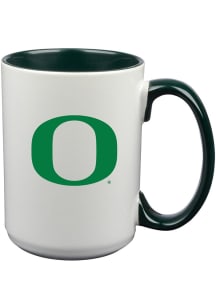 Oregon Ducks Inner Color Ceramic Mug - White
