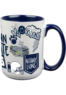 Penn State Nittany Lions Cheer Ceramic Mug - White