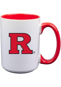 Rutgers Scarlet Knights Inner Color Ceramic Mug - White