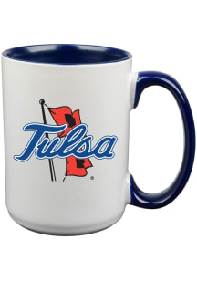 Tulsa Golden Hurricane Inner Color Ceramic Mug - White