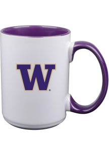 Washington Huskies Inner Color Ceramic Mug - White
