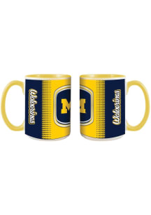 Michigan Wolverines 15 oz. Ceramic Mug - White
